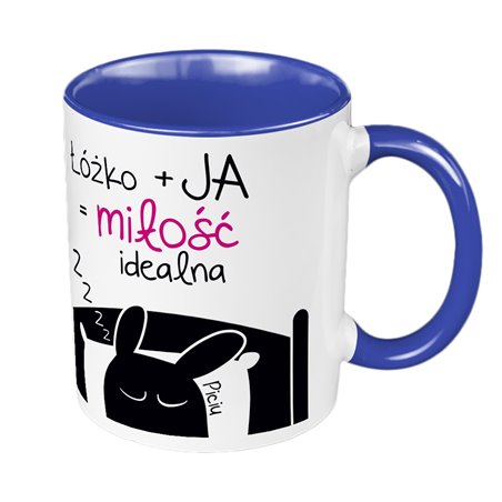 Kubek 330 ml kolorowy "PICIO- miłość idealna".