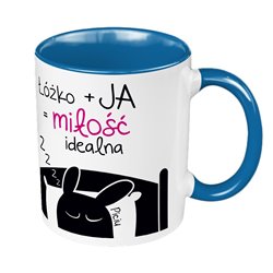 Kubek 330 ml kolorowy "PICIO- miłość idealna". 2