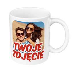 Kubek 330 ml biały ze zdjęciem, grafiką lub tekstem Klienta.