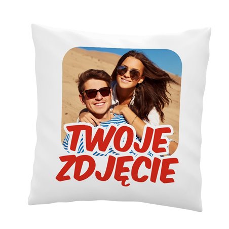 Poduszka z mikrofibry z Twoim zdjęciem, logo, grafiką lub tekstem.