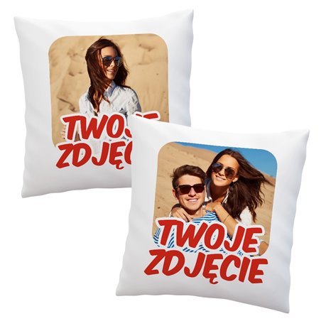 Poduszka z mikrofibry z Twoim zdjęciem, logo, grafiką lub tekstem.