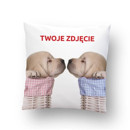 Poduszka z mikrofibry z Twoim zdjęciem, logo, grafiką lub tekstem.