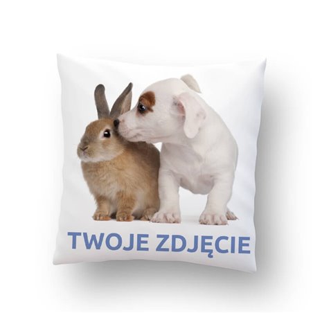 Poduszka z mikrofibry z Twoim zdjęciem, logo, grafiką lub tekstem.