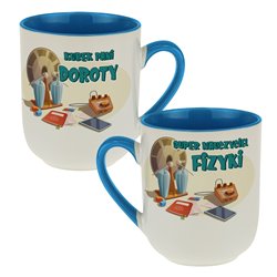 Kubek kawowy dla nauczyciela fizyki - podaj imię.