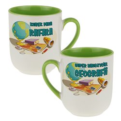 Kubek kawowy dla nauczyciela geografii - podaj imię.