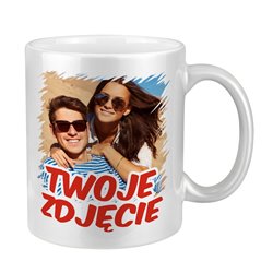 Kubek perłowy z Twoim zdjęciem, grafiką lub tekstem.