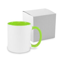 Kubek kolorowy ze zdjęciem, grafiką lub tekstem Klienta- zielony. 2