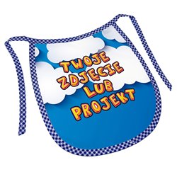 Śliniak z nadrukiem zdjęcia, grafiki, tekstu Klienta- niebieski.