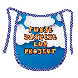 Śliniak z nadrukiem zdjęcia, grafiki, tekstu Klienta- niebieski. 2