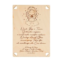 Kartka z życzeniami na Chrzest- super pamiątka z uroczystości Chrztu Świętego.