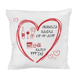 Pluszowa poduszka "Pierwsza randka".