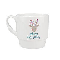 Kubek 300 ml świąteczny 300 ml biały "Merry Christmas".