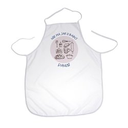 Fartuch (fartuszek) z nadrukiem na dzień babci "Nie ma jak u Babci".