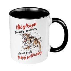 Kubek 330 ml kolorowy "Mógłbym być miły".