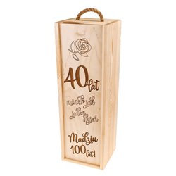 Skrzynka z grawerem duża - idealna na szampana.