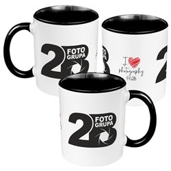 Kubek 330 ml czarny Foto Grupa 2B.