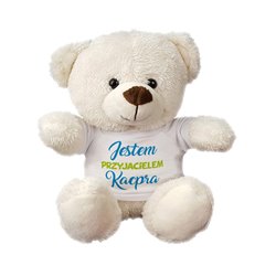 Maskotka miś biały, super mięciutki Przyjaciel Twojego dziecka z jego imieniem - 18 cm - idealny pomysł na prezent.