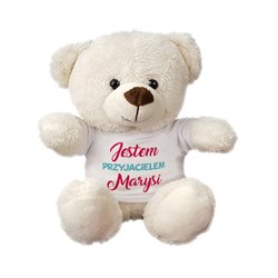 Maskotka miś biały, super mięciutki Przyjaciel Twojego dziecka z jego imieniem - 18 cm - idealny pomysł na prezent. 2