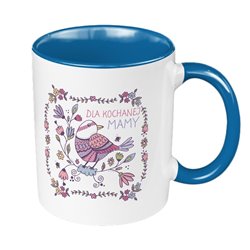 "Dla kochanej mamy" - kubek 330 ml kolorowy dla mamy. 2