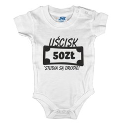 Body ze śmiesznym napisem "Uścisk 50 zł". 2