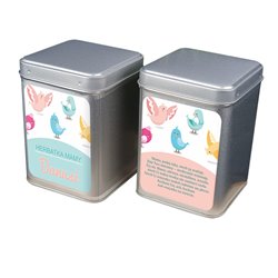 "Herbatka Mamy" - personalizowana puszka na herbatę.