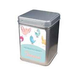 "Herbatka Mamy" - personalizowana puszka na herbatę. 2