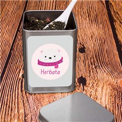 Puszka na herbatę z misiem. 2