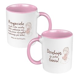 Kubek 330 ml kolorowy dla przyjaciółki, bądź przyjaciela.