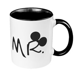 Kubek 330 ml kolorowy z napisem MR (Mickey).