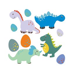 Naklejki dekoracyjne do pokoju dziecięcego "Dinozaury".