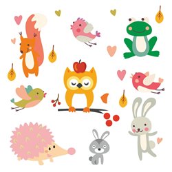 "Las" - naklejki dekoracyjne do pokoju dziecięcego.