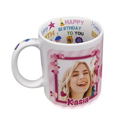 Kubek 330 ml z wnętrzem "Happy Birthday" (Wasze zdjęcie +... 2