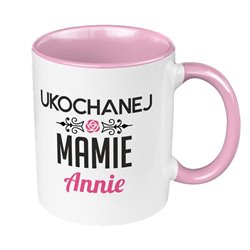 Kubek 330 ml kolorowy dla mamy z imieniem- idealny na prezent na dzień Matki.