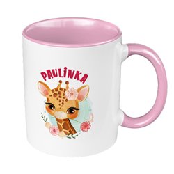 "Żyrafka " - kubek 330 ml kolorowy dla Twojego dziecka.