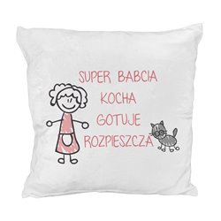 Pluszowa poduszka dla Babci.