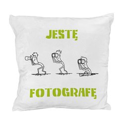 Pluszowa poduszka dla Pana fotografa, bądź Pani fotograf.