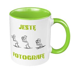 Kubek 330 ml kolorowy "Jestę fotografę- chłopak".