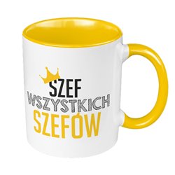 Kubek 330 ml kolorowy "Szef wszystkich szefów".