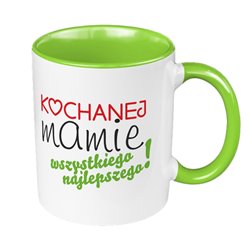Kubek 330 ml kolorowy dla mamy- prezent z okazji Dnia Matki.