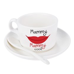 Filiżanka na dzień matki z napisem "Mammy Mammy cool".