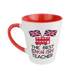 Kubek latte kolorowy "The best english teacher".