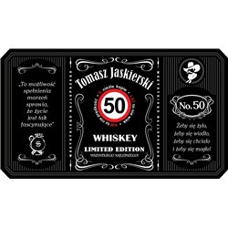 Personalizowana etykieta na alkohol w stylu Jack Daniel's - prezent na urodziny.
