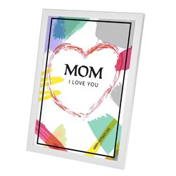 Plakat w ramie lub bez ramy - "Mom I love You"- świetny prezent z okazji Dnia Matki.