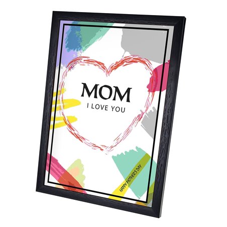 Plakat w ramie lub bez ramy - "Mom I love You"- świetny prezent z okazji Dnia Matki.