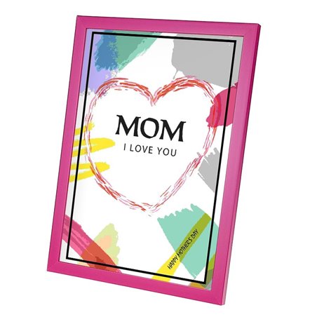 Plakat w ramie lub bez ramy - "Mom I love You"- świetny prezent z okazji Dnia Matki.