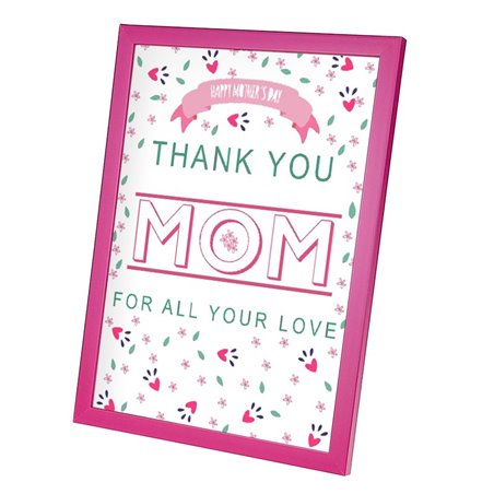 Plakat w ramie lub bez ramy - "Thank You Mom"- świetny prezent dla Mamy.