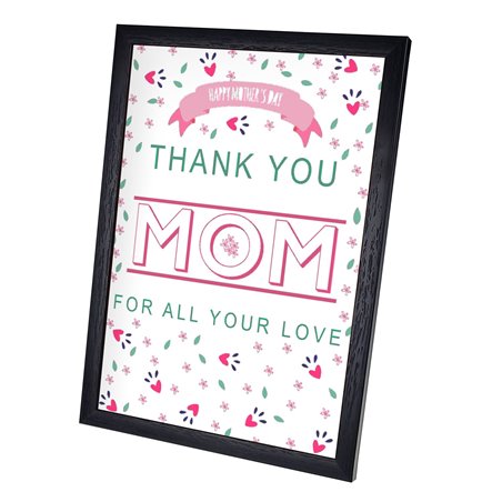 Plakat w ramie lub bez ramy - "Thank You Mom"- świetny prezent dla Mamy.