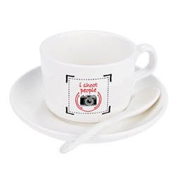 Filiżanka z tekstem "I shoot people".