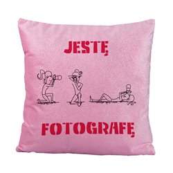Brokatowa poduszka dla Pani Fotograf.