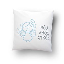 "Mój anioł stróż"- poduszka rozm.  40 x 40cm.